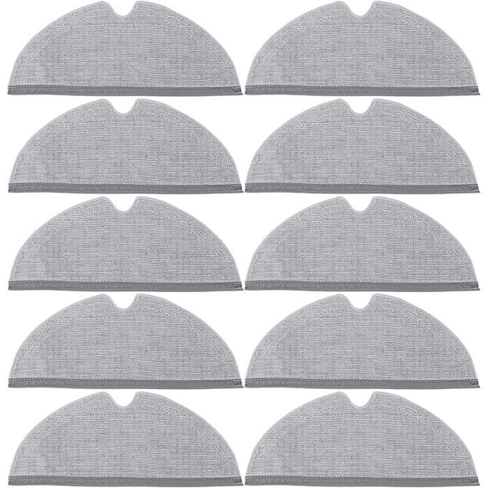10 Serpillères Accessoires de Rechange pour Xiaomi Roborock S4 /S50 /S51 /S55 /S5 /S5 Max /S6 /S6 Pure /S6 MaxV /Q5 /Q5 Pro /Q5
