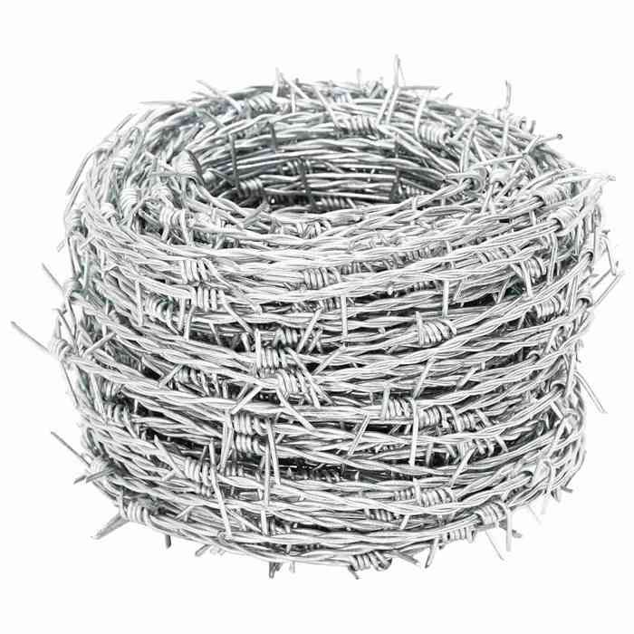 [41796]Fil barbelé 500 m galvanisé type 100/4Poids:22 Kg