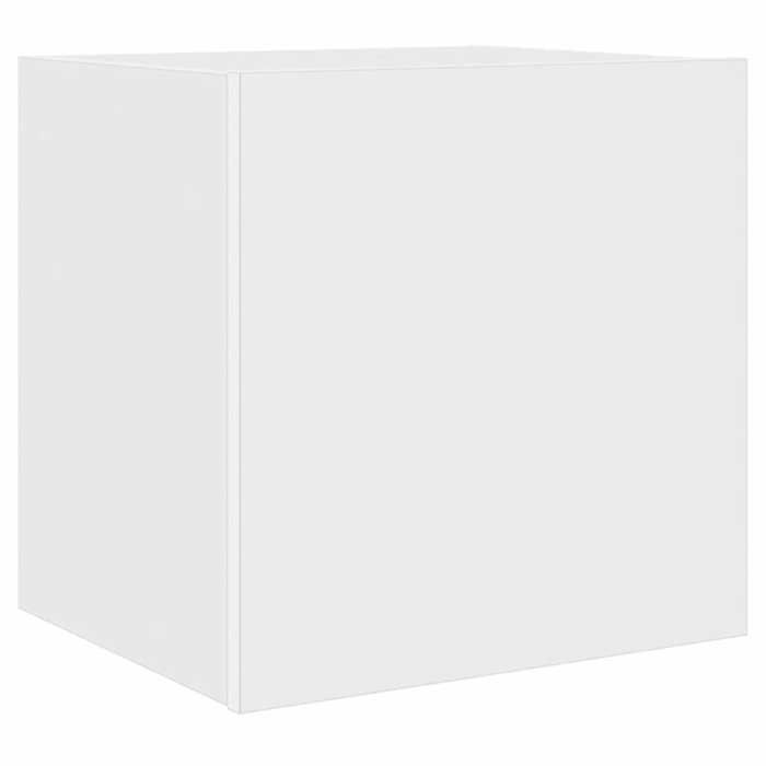 Support TV Blanc - SWEETY®Organisateur TV mural - Design moderne avec LED - Armoire télé - blanc 40 5x35x40cm 6932072