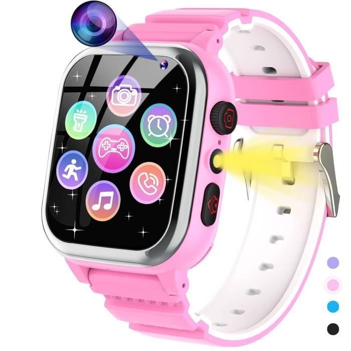 Montre Enfant 26 Jeux Montre Connectée Enfant Garcon Garçons Filles Caméra HD 3 à 12 Ans Noël Cadeaux danniversaire Ros ENEVAOCT