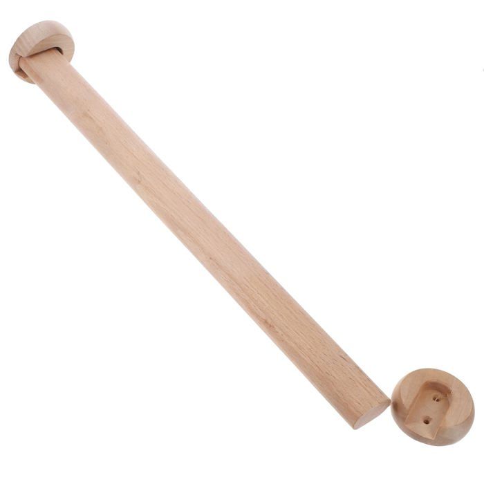 Tringle de penderie en bois de hêtre avec 2 extrémités tige pour suspendre les vêtements d une armoire 1586 x 1 BARRE DE PENDERIE