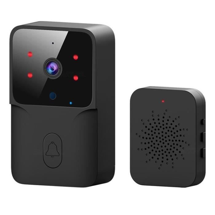 Sonnette WiFi intelligente vidéo sans fil avec caméra, interphone  intelligent vocal à écran distant - Cdiscount Bricolage