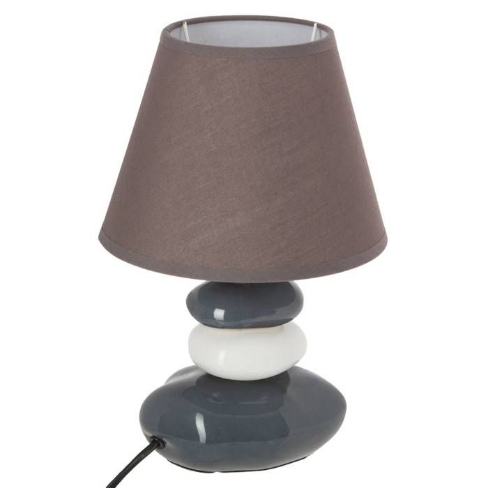 Fabriquer Une Lampe De Chevet Avec Des Galets Atmosphera Lampe De Chevet En Ceramique H31 D 20 5 X H 31 Cm Galet Bleu Gris Blanc Gris Achat Vente Atmosphera Lampe De Chevet Cdiscount