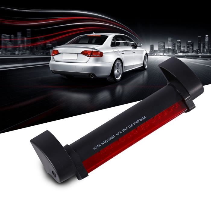 Universel 3ème feu de voiture arrière stop un boîtier économe en énergie 12V Rouge 14 LED L’angle du support ajustable