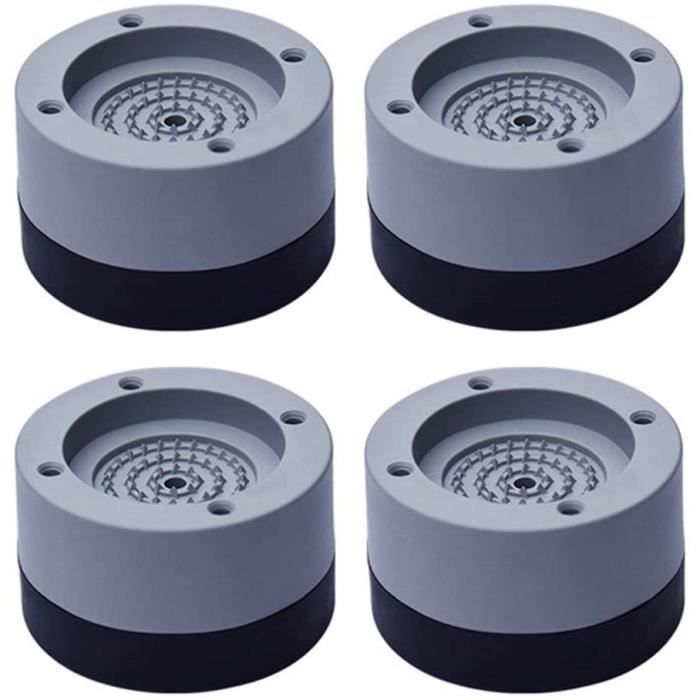 Lot De 4 Coussinets Anti-Vibrations EVA-Caoutchouc 150x150x22 Mm – Isolation Chocs Pour Climatiseurs, Compresseurs, Machines à Laver & Meubles Extérieur