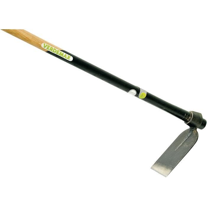 Binette Carrée Et Cœur Verdemax 3282 – Outil De Jardinage Ergonomique En Acier Avec Manche Bois FSC, Idéal Pour Petits Espaces Et Potager