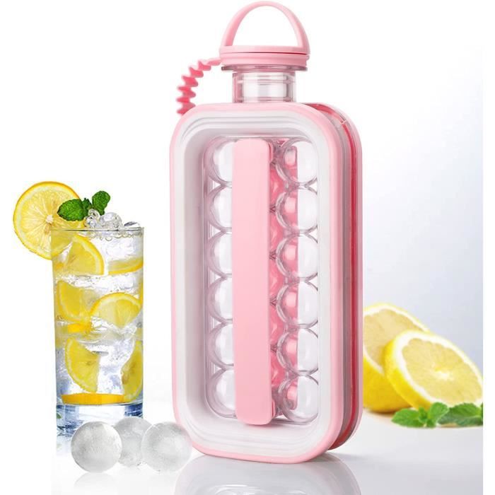 Bacs à glaçons, bouilloire portable 2 en 1 avec 17 compartiments