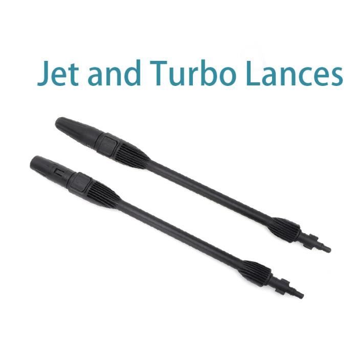 Lance à Jet Variable + Lance Rotative Pour Nettoyeur Haute Pression - Compatible Karcher K1 à K7 - 160 Bars Max