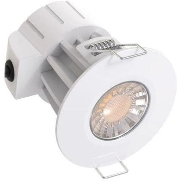Spot LED Encastrable Orientable Rond Blanc 8W (Pack de 10) - Blanc