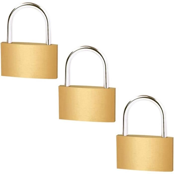 Cieex Lot De 4 Cadenas En Laiton 30 Mm Avec 12 Clés - Sécurisez Valises, Armoires, Casiers Et Plus En Toute Fiabilité