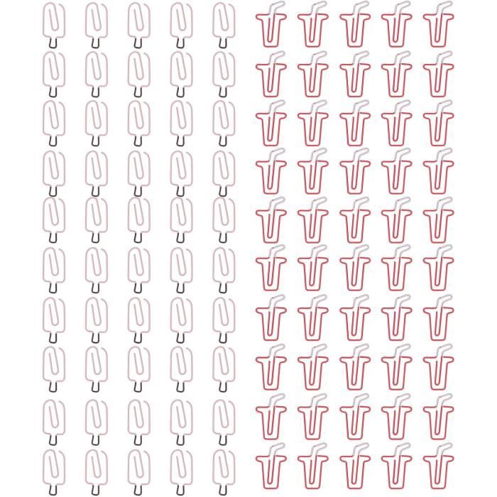 Tinoaly 100pcs Clips En Papier De Canard, Jolis Marque-pages