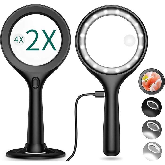 Loupe à Clip Double Lentille Pour Lunettes - Idéale Pour Bijouterie, Réparation Et Lecture De Petits Détails