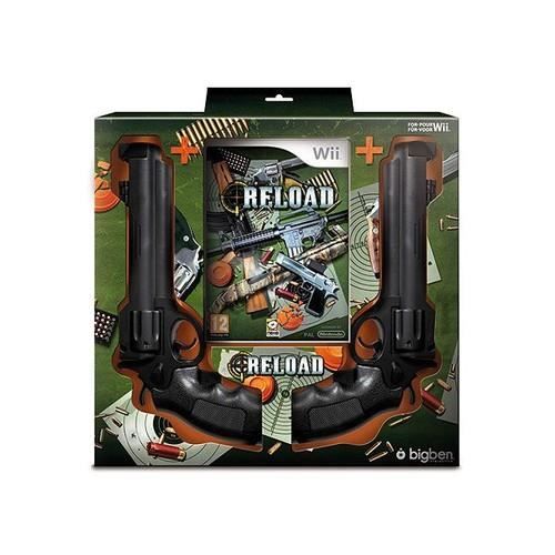 Jeu vidéo Nintendo Reload + 2 pistolets Wii En boîte