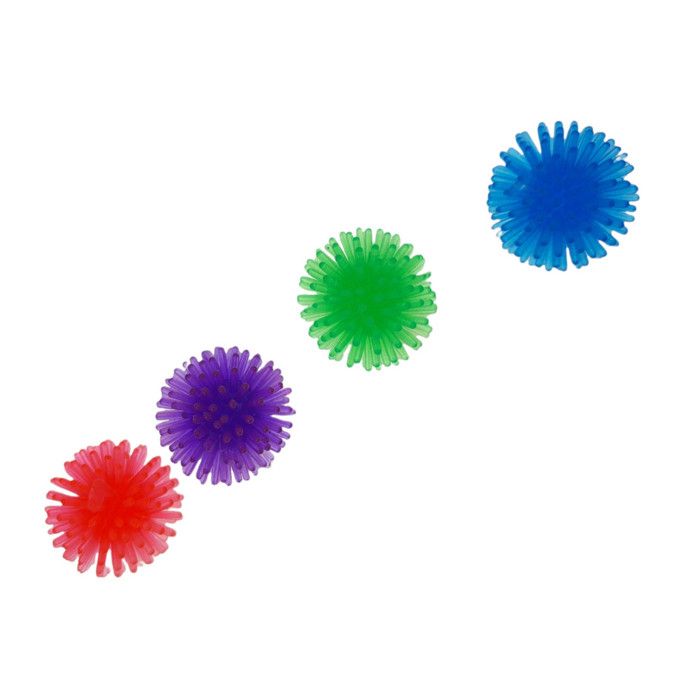 Meilleurs prix pour 4 Balles hérisson ø 3 cm jouet pour chat - animallparadise