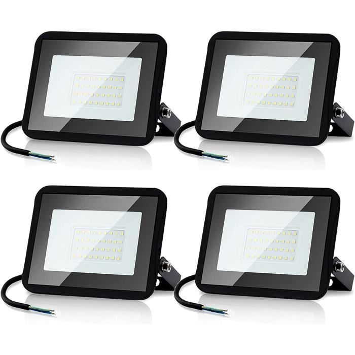 Projecteur LED Couleur 50W, Indmird Lot De 2 Projecteurs Led RGB Exterieur IP66 étanche Projecteur Led RVB 16 Couleurs 4 Modes Spot Led Couleur Avec Télécommande Pour Jardin, Terrasse, Noël, Fêtes