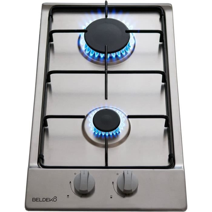 Plaque Gaz 2 feux Inox Encastrable Gaz ville et bouteille[26