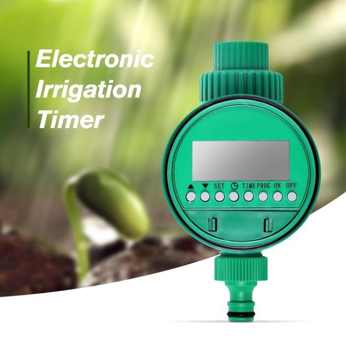 Programmateur D'arrosage Green Blue GB390 - Minuterie Automatique Avec écran, étanche IP55, Pour Jardin Ou Serre, Durée Réglable 1 à 300 Min