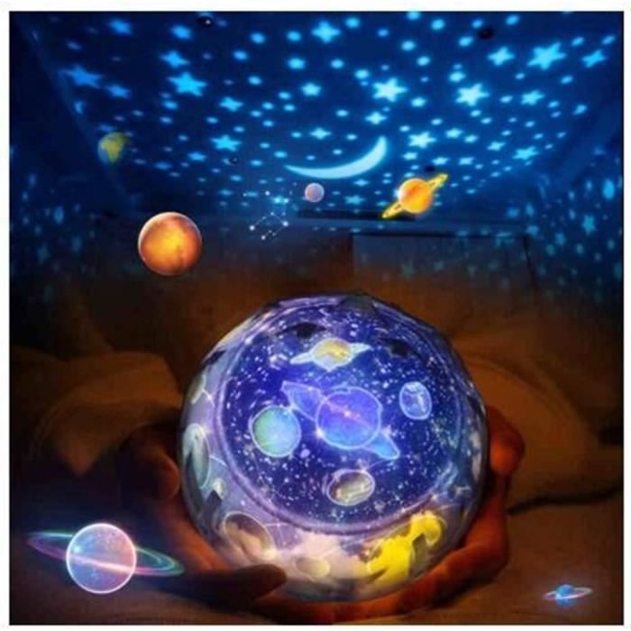 Projecteur Lumiere Bebe 3 Modeles 5 Films Magie 360 Rotation Projection Lampe Veilleuse Pour Fille Enfant Chambre Ciel Nuit Blanc Cdiscount Puericulture Eveil Bebe