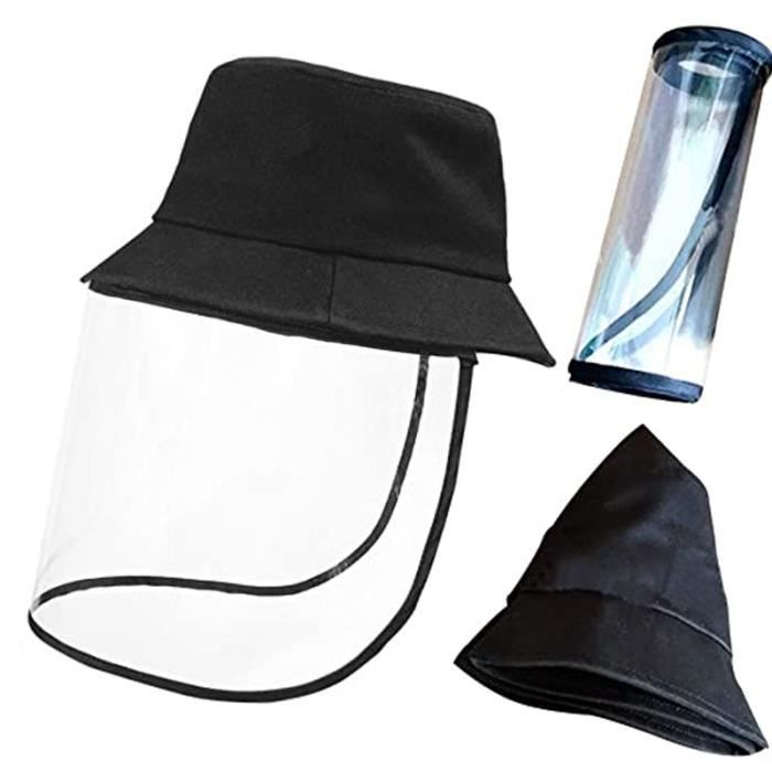 Protection visage Visière Protection Visage Bouclier Protection des yeux visière noir pliable