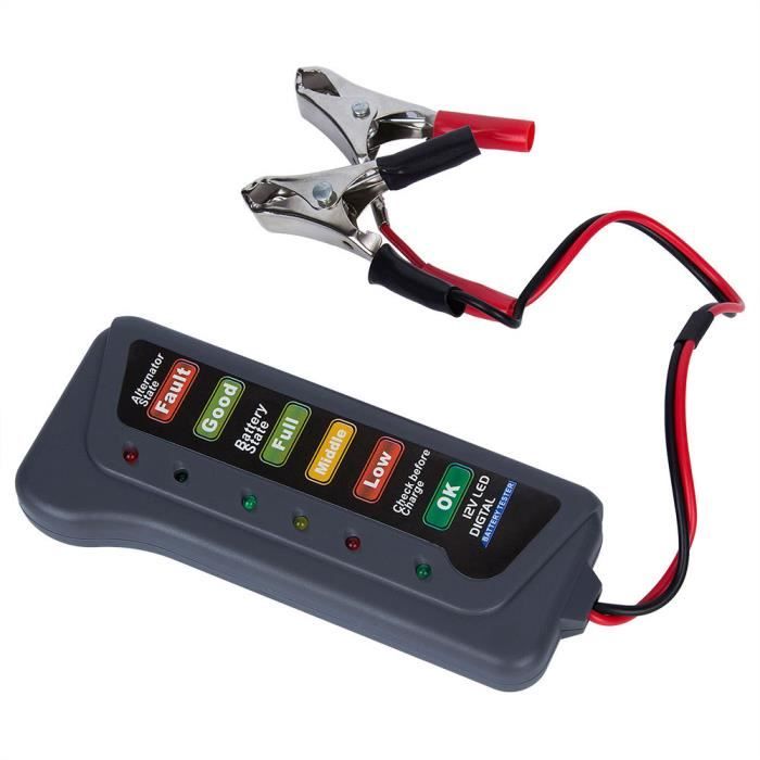 Luxtech Testeur De Batterie Voiture Moto Alternateur Numerique De