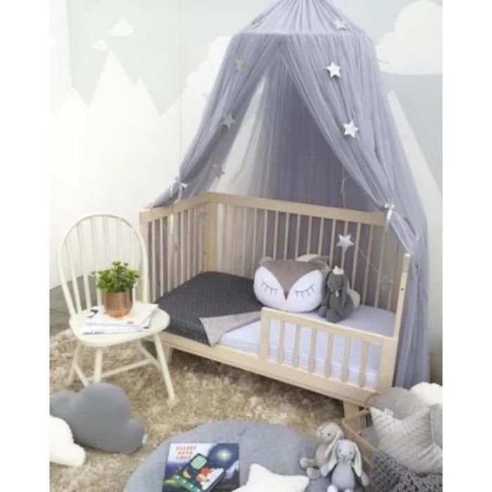 Ciel De Lit Dôme Avec Guirlande Lumineuse - Moustiquaire, Décoration Chambre Enfant, Style Princesse