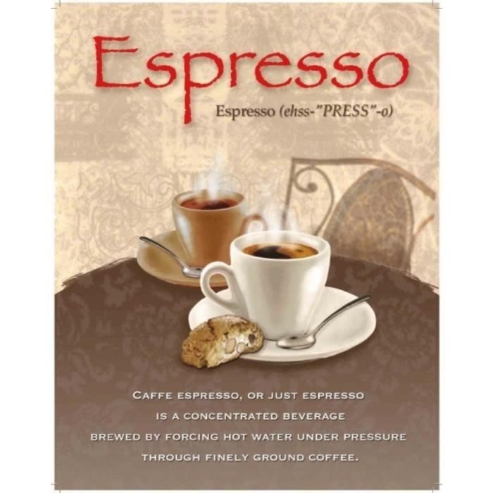 Tableau Sur Toile – Publicité Vintage De Café – 50x70 Cm – Neuf