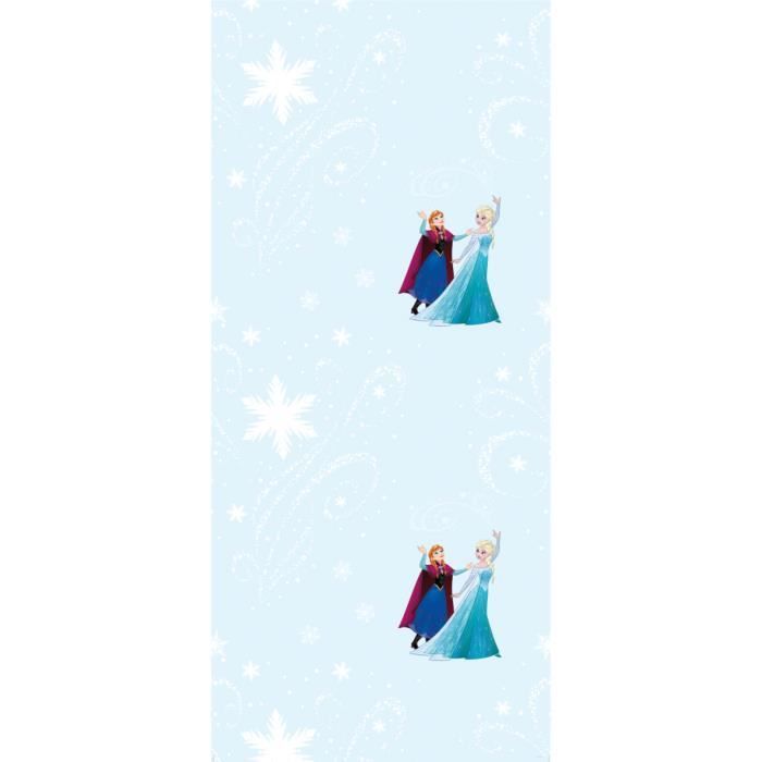 Rouleau Papier Peint La Reine Des Neiges Elsa Et Anna La Magie Des Neiges Sur Fond Bleu Clair Disney Achat Vente Papier Peint Rouleau Papier Peint La Reine Cdiscount