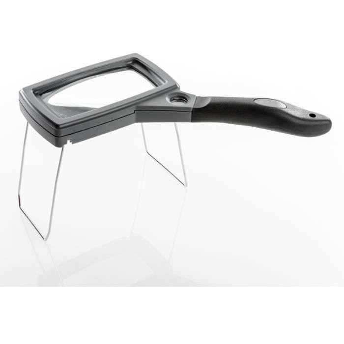 Remos Loupe de lecture grossissante 2,5x lentille rectangulaire