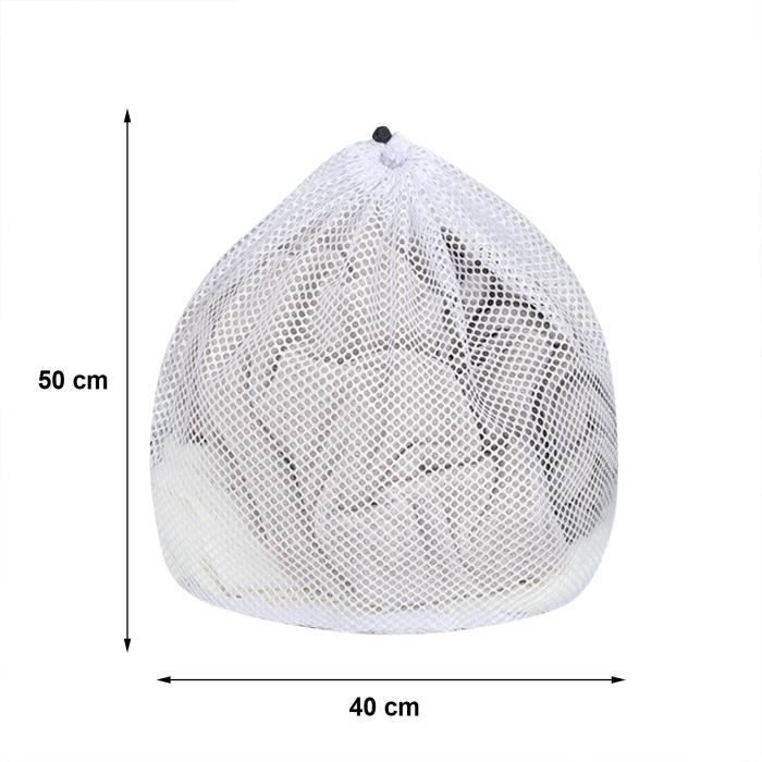 Lot De 2 Sacs À Linge En Maille Avec Cordon De Serrage - Lavable En