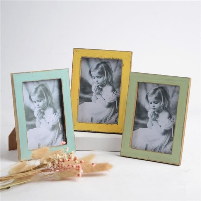 Cadre photo - Vintage - 15x20cm - Bois - Décoration de mariage - Style ...