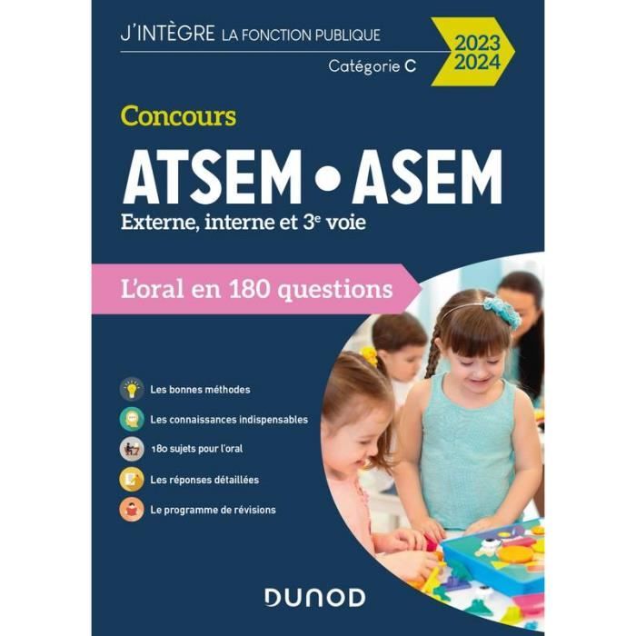 Concours ATSEM-ASEM 2023-2024 - L'oral en 180 questions