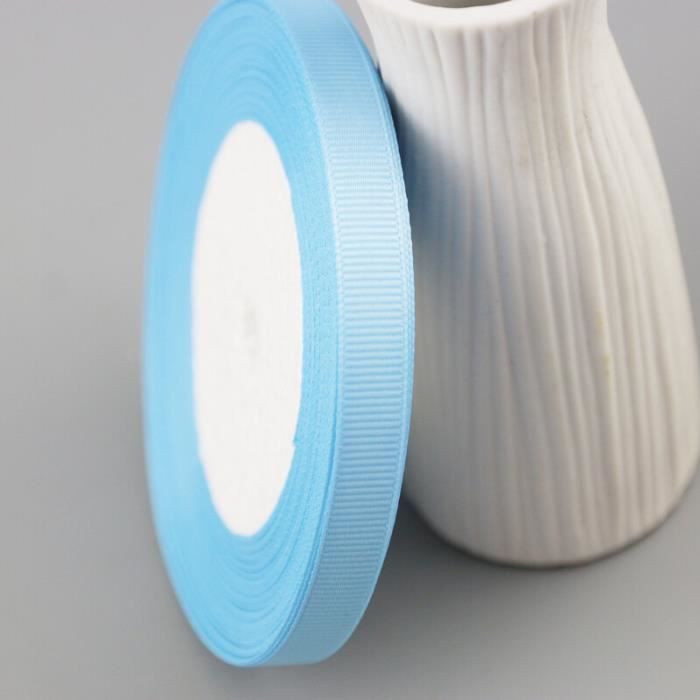 Ruban Gros Grain 10 Mm X 25 M - Blanc - 100% Polyester - Pour Couture, Déco, Emballage Cadeau