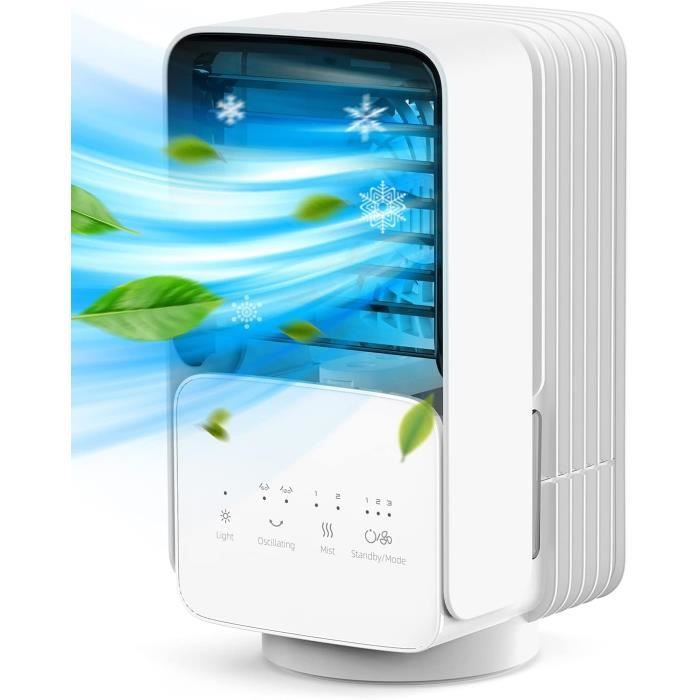 VENTILATEUR DE CLIMATISEUR Portable 3 en 1 Refroidisseur D'Air et Humidific5430 EUR 49,19