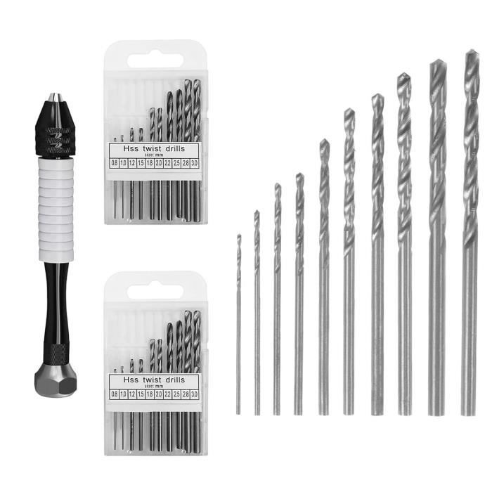 Lot De 30 Forets PCB En Carbure De Tungstène - Diamètres De 0,1 à 3,0 Mm - Tige 3,175 Mm - Pour Circuit Imprimé, Bijoux, Modélisme