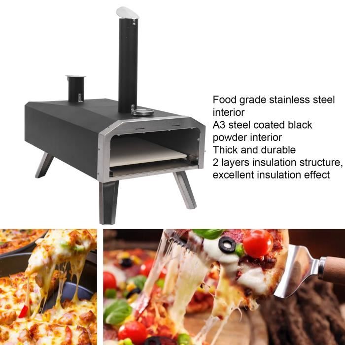 QIDFour à Pizza Extérieur Machine à Pizza au Feu de Bois 2 Couches d — free download