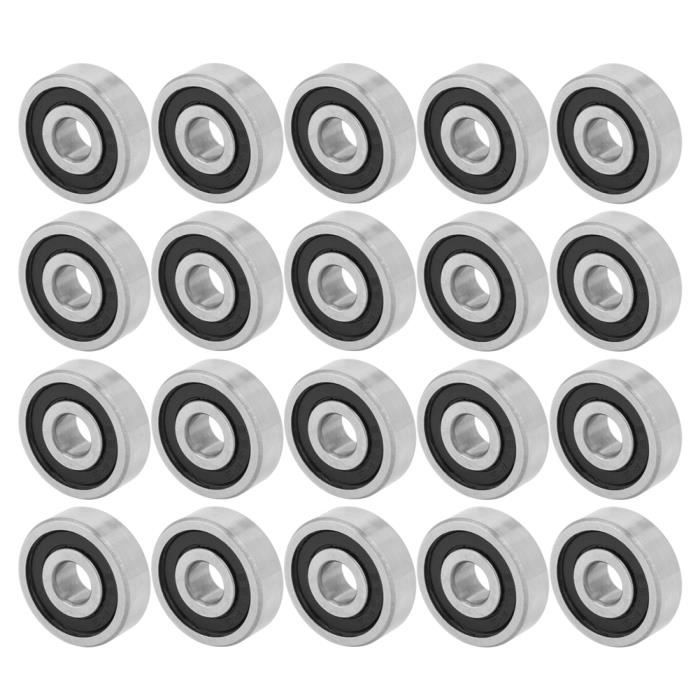 Roulements à Billes MR106-2RS 6x10x3mm - Lot De 10 - Acier Chrome Scellé - Pour RC, Imprimantes 3D, Outils