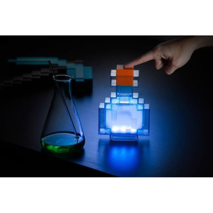 Lampe LED Minecraft - Potion magique avec 8 couleurs LED. - Cdiscount Maison