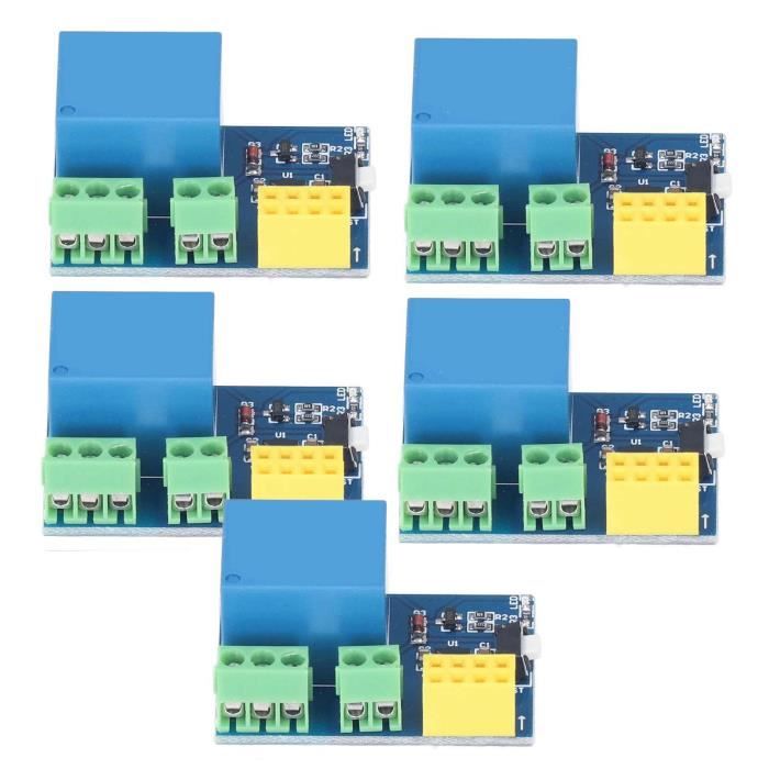 Module Relais DC 5V - 5 Pièces - Pour Arduino Et Électronique - Faible Consommation