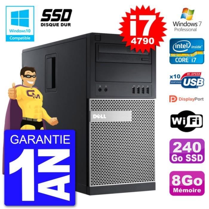 Acheter PC Tour DELL 9020 Intel Core I7-4790 RAM 8Go SSD 240Go Graveur DVD Wifi W7 Reconditionné - 517,00 € PC Tour DELL 9020 Intel Core I7-4790 RAM 8Go SSD 240Go Graveur DVD Wifi W7 Reconditionné - Dell reconditionné disponible sur Cdiscount Seconde Vie