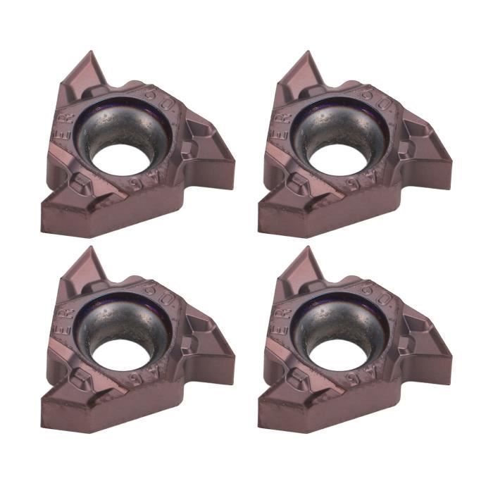 FUBESK Inserts Indexables Tour Tournage Outil De Coupe Set SCMCN 1010H06-80 10 × 100 Mm 10 PCS CCMT060204 Inserts En Carbure