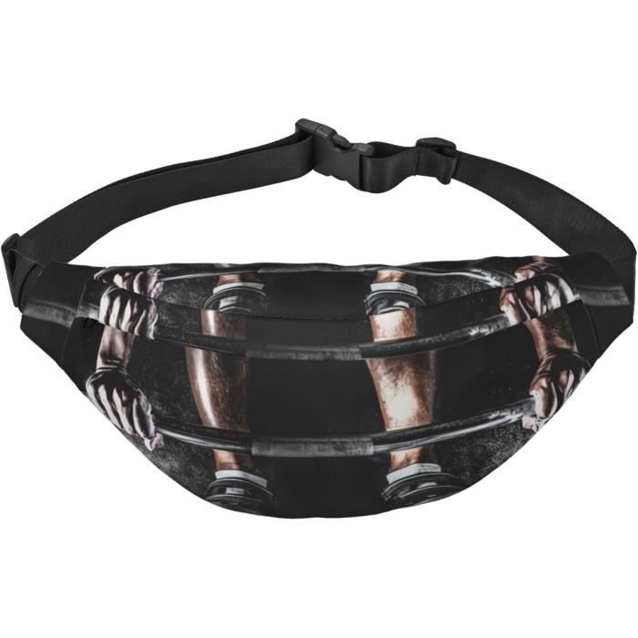 Sac banane étanche pour matériel de pêche avec sangle de taille réglable pour la pêche, la randonnée, la course à pied, Noir , 43*13.5*19.5cm, Moderne Sac banane étanche pour matériel de pêche avec sangle de taille réglable pour la pêche, la randonnée, la course à pied, Noir , 43*13.5*19.5cm, Moderne