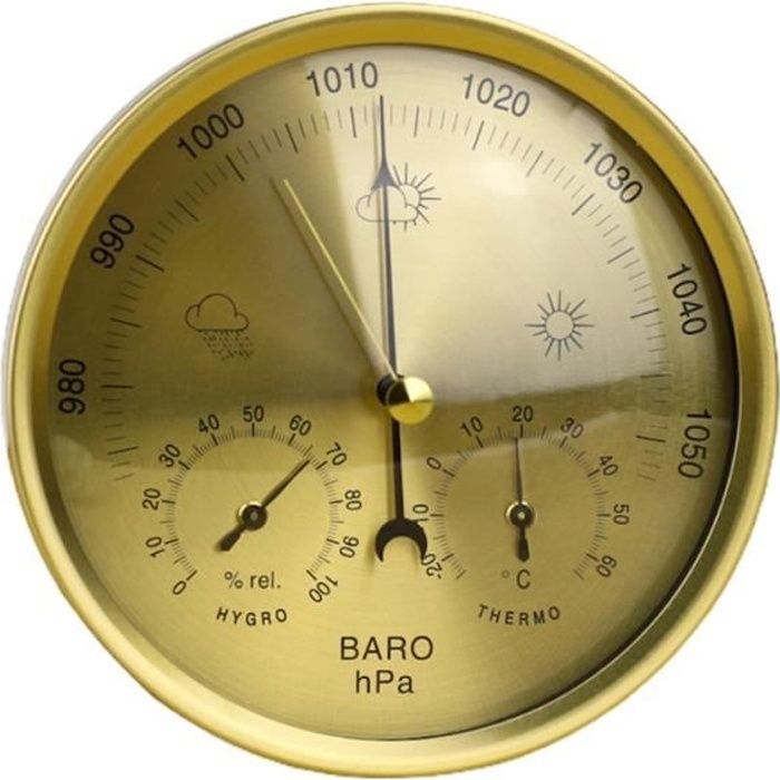 3 baromètres pour usage intérieur et extérieur, station météo, baromètre et hygromètre avec thermomètre