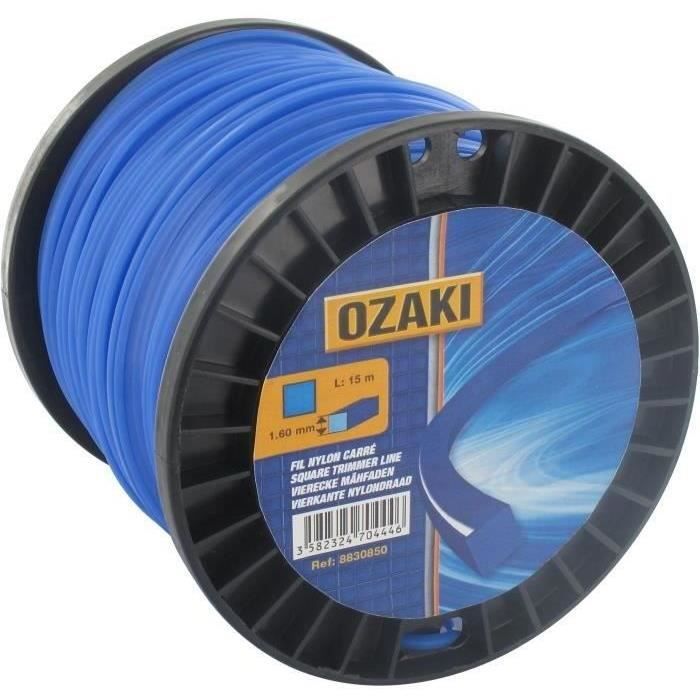 Bobine fil nylon carré OZAKI - Longueur: 60m, Ø: 3,00mm