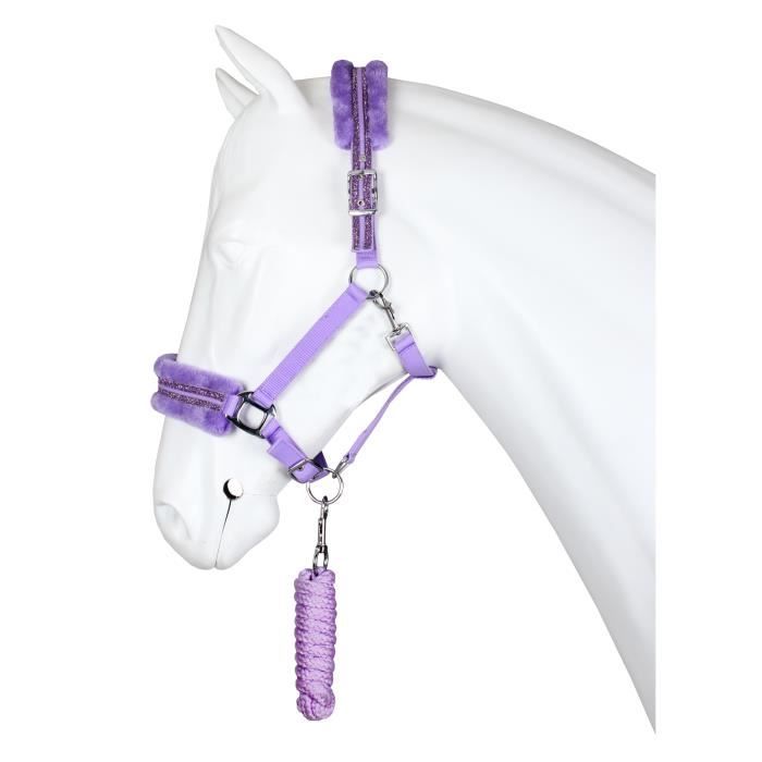 Meilleurs prix pour Ensemble Licol et longe pour cheval Horka Angel - lavender - Extra Full