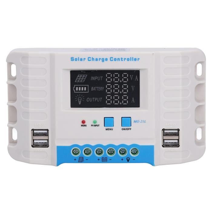 2210AN-contrôleur de Charge solaire MPPT, 40A 30A 20A 10A, traceur LCD