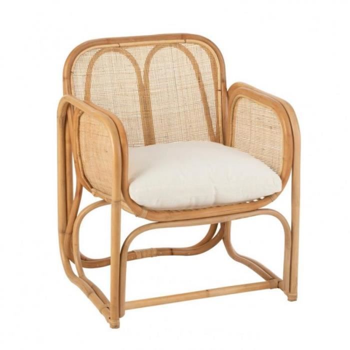 chaise enfant avec coussin natura bambou / rotin natural bambou inside75