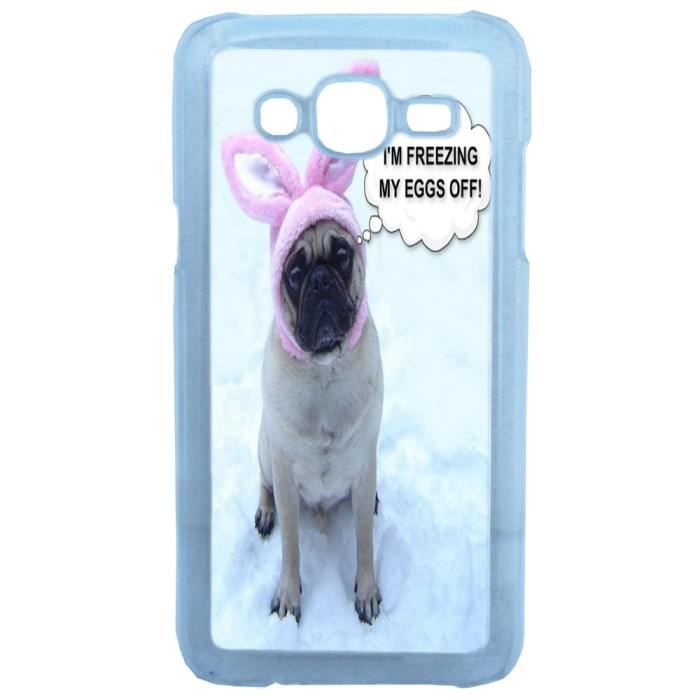 Coque Humour Chien Carlin Samsung Galaxy J5 Cdiscount Telephonie