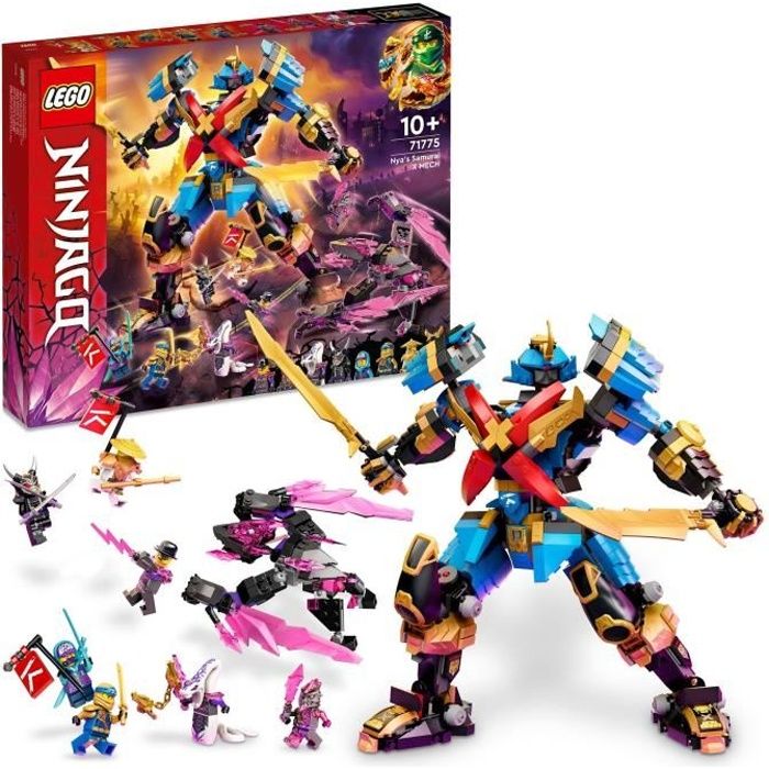 LEGO NINJAGO 71775 Le Robot Samourai X de Nya Jouet et Figurines de Mecha pour Enfants Cdiscount Jeux Jouets