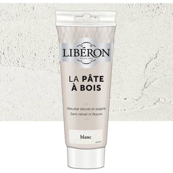 Pâte à bois - LIBERON - Réparation du bois - Blanc - 250gr Pâte à bois - LIBERON - Réparation du bois - Blanc - 250gr