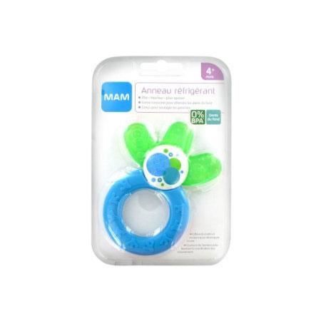 Anneau De Dentition Réfrigérant MAM 4+ Mois - Soulage Gencives Douloureuses - Forme Unique Pour Dents Postérieures
